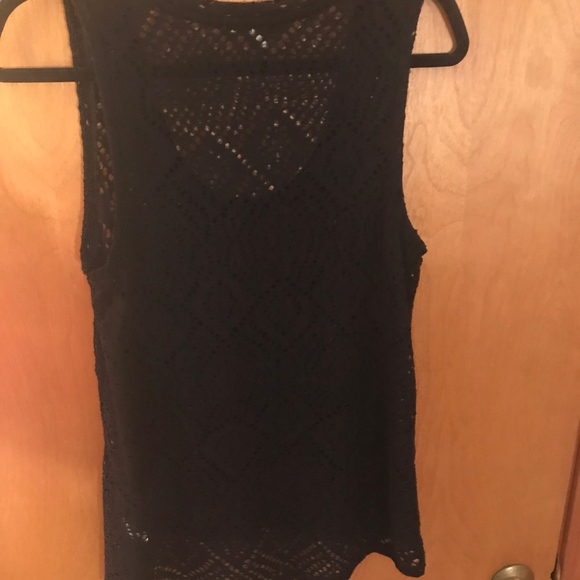 Express One Eleven Eyelet Scoop Neck Tank - Picture 6 of 6